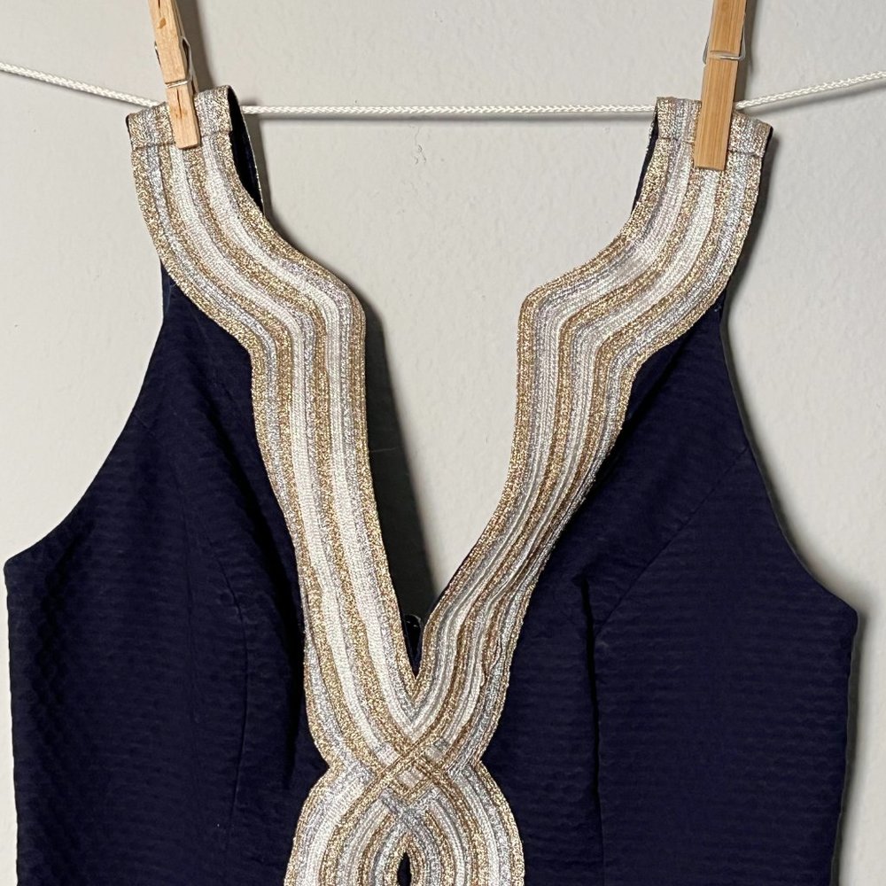 Lilly Pulitzer Navy Dress - Picture 3 of 9
